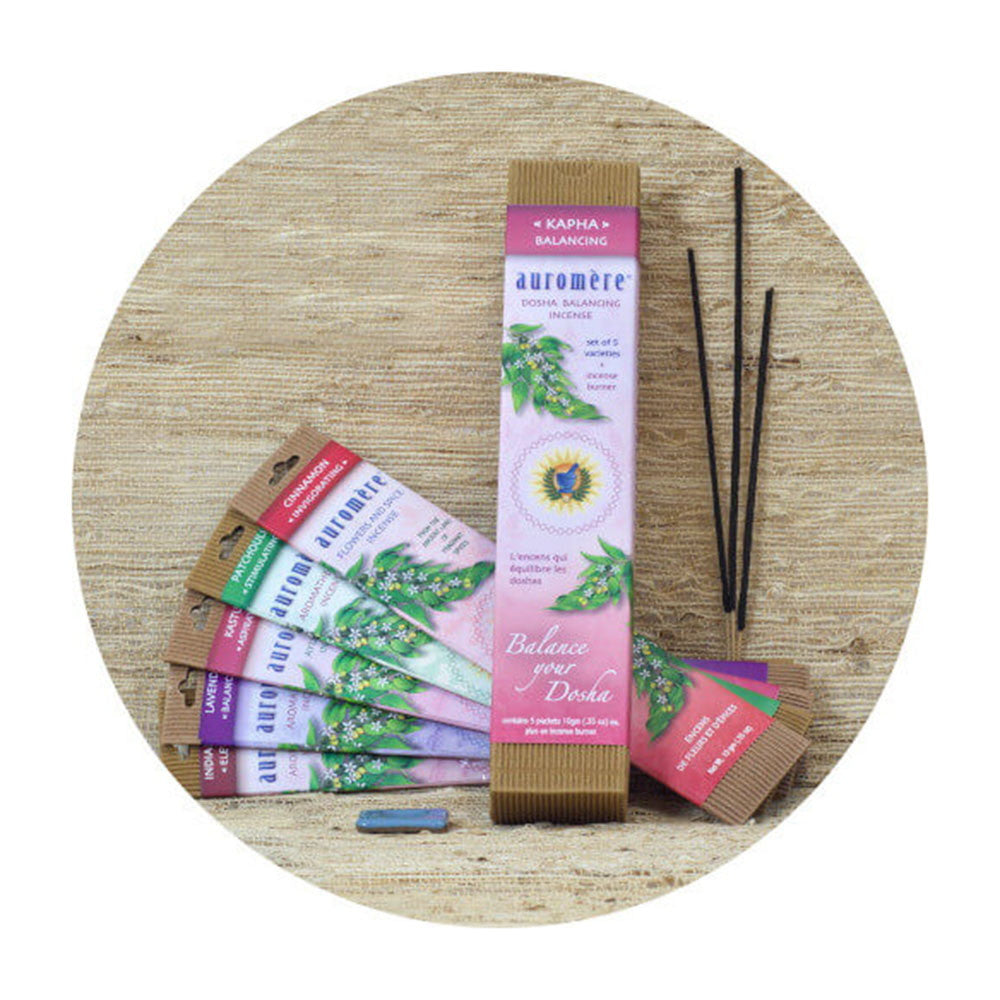 Auromere Aromatherapy Kapha Balancing, Dosha Balancing Incense Set, 5 Ea